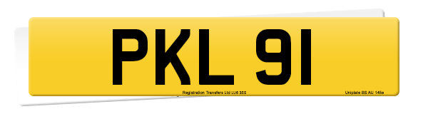 Registration number PKL 91